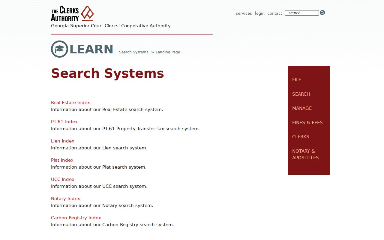 Upson County court records GSCCCA search systems